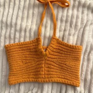Knit Halter Crop Top